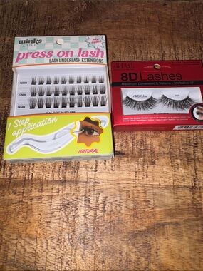 Ardell Press-On Lash Clusters & 8D Strip Lashes - Black